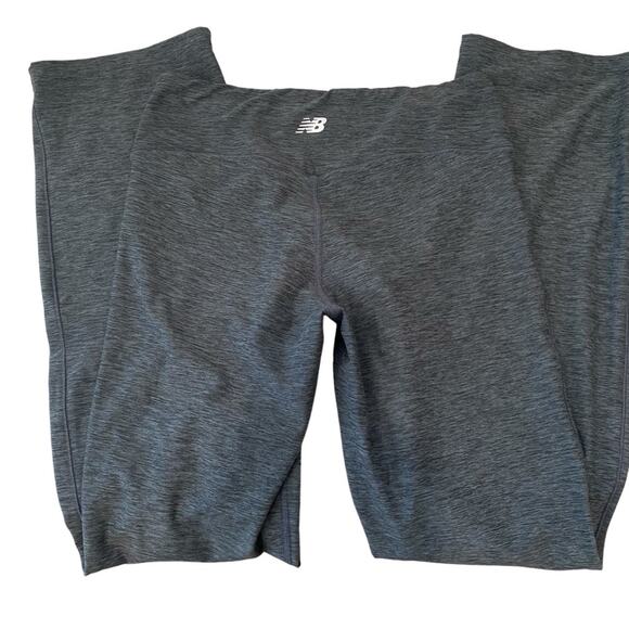 New Balance Pants - New Balance Dry Dark Grey Space Dye Pull On Leggings Mid Rise Straight Leg Sz M